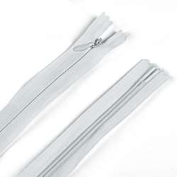 Молния потайная М-24 Тип-3 неразъемная х/б серая светлая