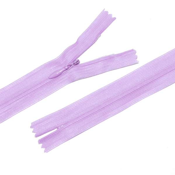 Молния потайная М-24 Тип-3 неразъемная нейлон сиреневая яркая