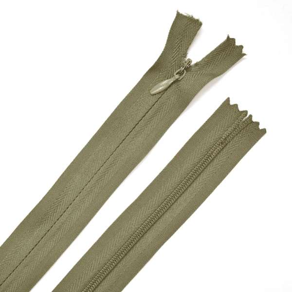 Молния потайная М-24 Тип-3 неразъемная х/б болотно-коричневая