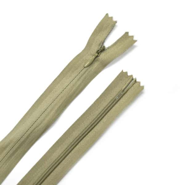 Молния потайная М-24 Тип-3 неразъемная х/б оливковая темная