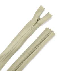 Молния потайная М-24 Тип-3 неразъемная х/б бежево-оливковая