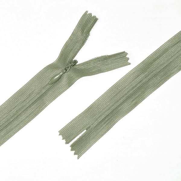 Молния потайная М-24 Тип-3 неразъемная нейлон болотно-серая