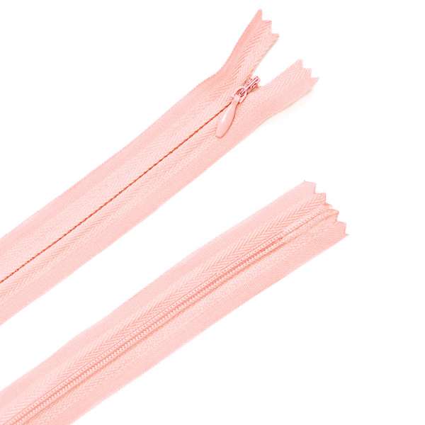 Молния потайная М-24 Тип-3 неразъемная х/б розово-персиковая