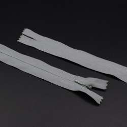 Молния потайная М-24 Тип-3 неразъемная х/б серая светлая