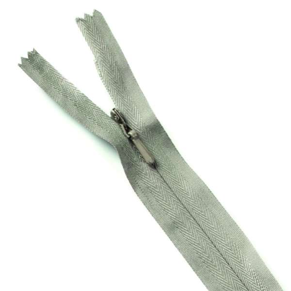 Молния потайная М-24 Тип-3 неразъемная х/б серо-оливковая