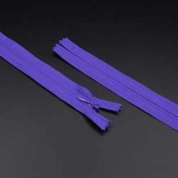 Молния потайная М-30 Тип-3 неразъемная х/б фиолетовая яркая
