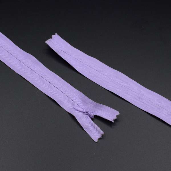 Молния потайная М-30 Тип-3 неразъемная х/б сиреневая