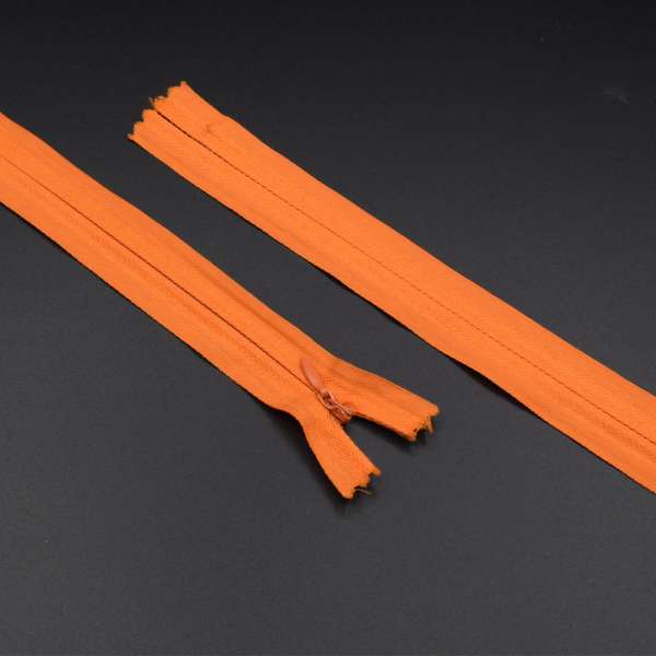 Молния потайная М-30 Тип-3 неразъемная х/б оранжевая яркая