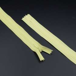 Молния потайная М-30 Тип-3 неразъемная х/б желтая бледная