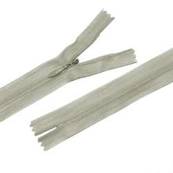 Молния потайная М-40 Тип-3 неразъемная нейлон серо-оливковая светлая