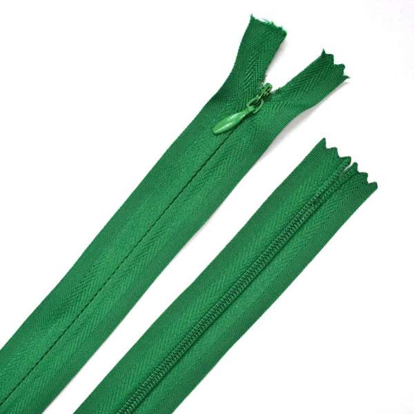 Молния потайная М-50 Тип-3 неразъемная х/б изумрудная