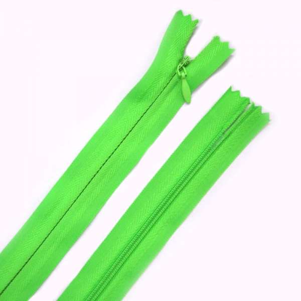 Молния потайная М-50 Тип-3 неразъемная х/б салатовая