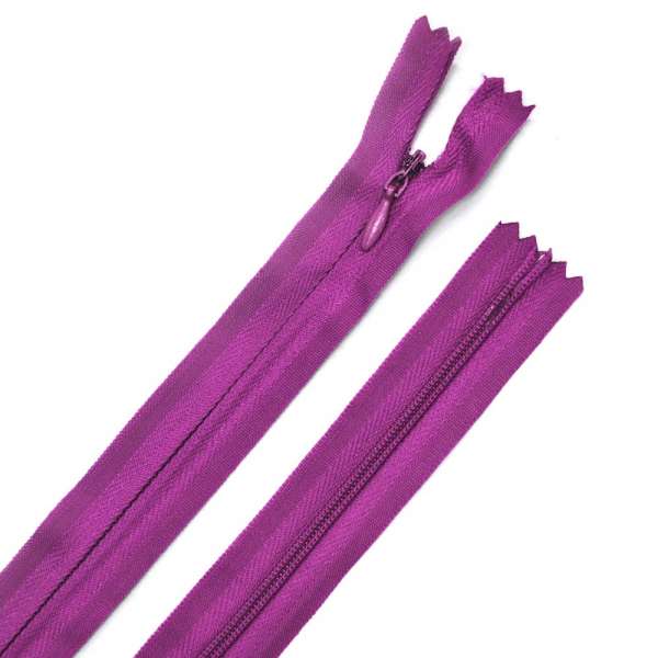 Молния потайная М-50 Тип-3 неразъемная х/б фиолетовая