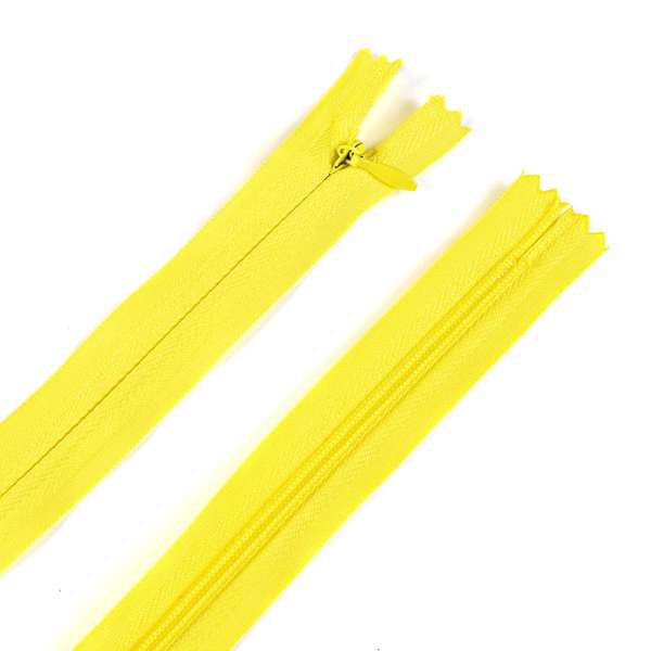 Молния потайная М-50 Тип-3 неразъемная х/б лимонная светлая