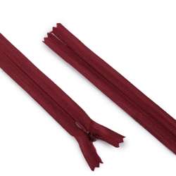 Молния потайная М-50 Тип-3 неразъемная х/б вишневая