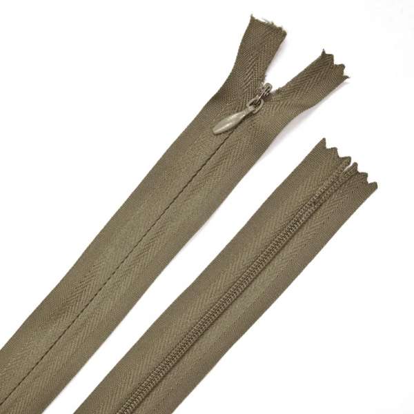 Молния потайная М-50 Тип-3 неразъемная х/б хаки темная