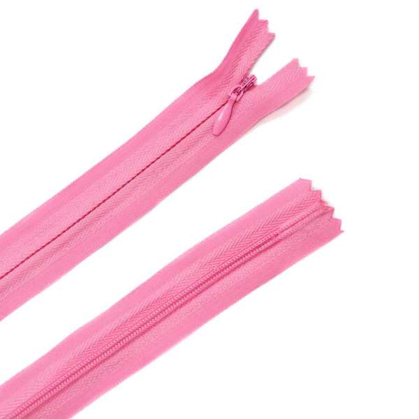 Молния потайная М-50 Тип-3 неразъемная х/б розовая