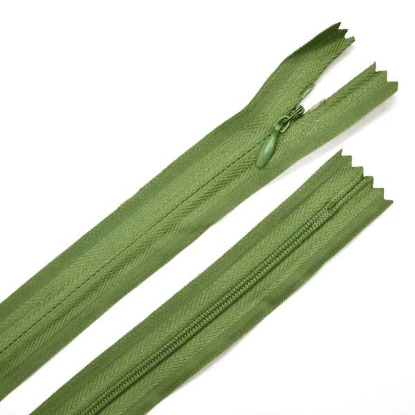 Молния потайная М-50 Тип-3 неразъемная х/б ярко-оливково-зеленая