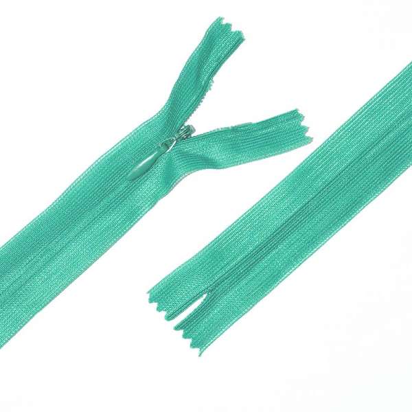 Молния потайная М-60 Тип-3 неразъемная нейлон бирюзовая