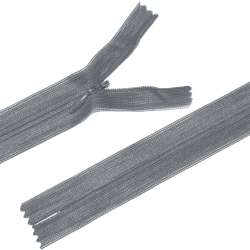 Молния потайная М-60 Тип-3 неразъемная нейлон серая