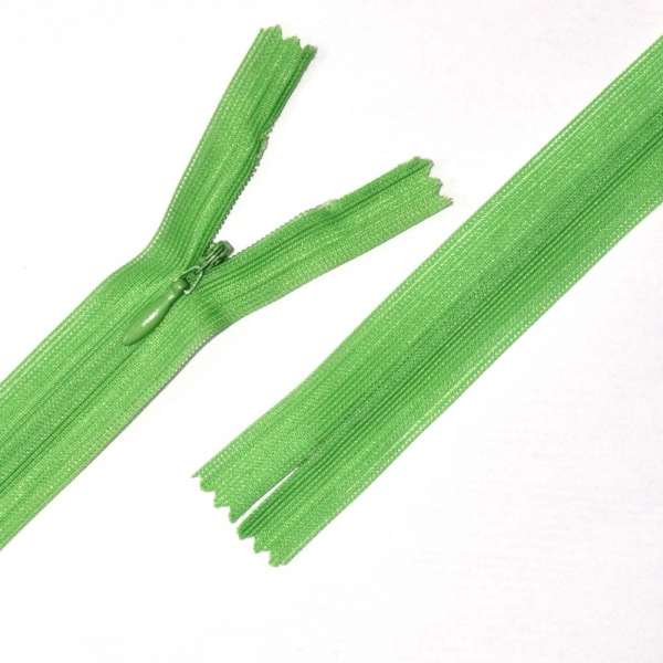 Молния потайная М-60 Тип-3 неразъемная нейлон зеленая светлая