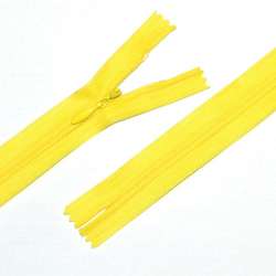 Молния потайная М-60 Тип-3 неразъемная нейлон желтая яркая