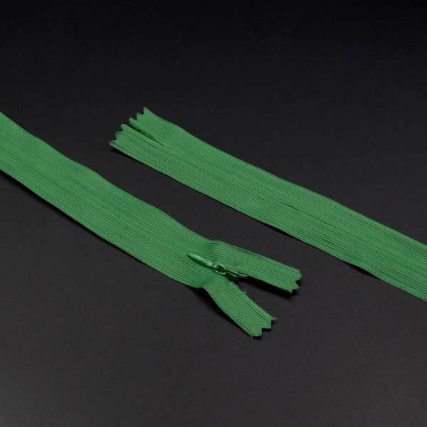 Молния потайная М-60 Тип-3 неразъемная нейлон зеленая