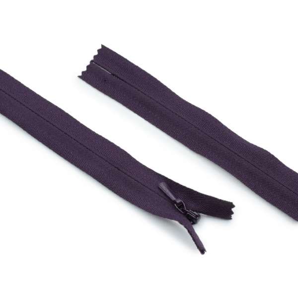 Молния потайная М-60 Тип-3 неразъемная х/б фиолетовая