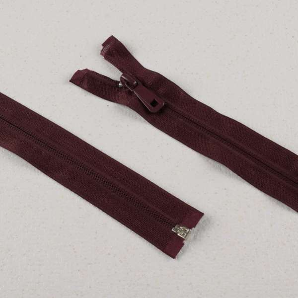 Молния потайная М-80 Тип-7 разъемная х/б бордовая