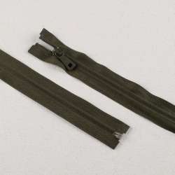 Молния потайная М-80 Тип-7 разъемная х/б хаки темный