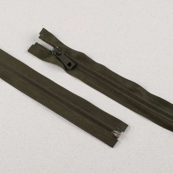 Молния потайная М-80 Тип-7 разъемная х/б хаки темный