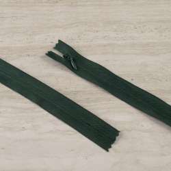 Молния потайная М-50 Тип-3 неразъемная х/б зеленая темная