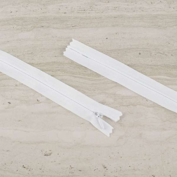 Молния потайная М-20 Тип-3 неразъемная х/б белая