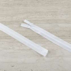 Молния потайная М-50 Тип-3 неразъемная нейлон белая