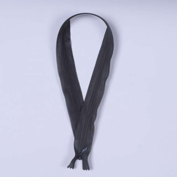 Молния потайная М-50 Тип-3 неразъемная нейлон серая темная