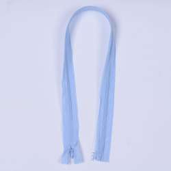 Молния потайная М-50 Тип-3 неразъемная нейлон голубая