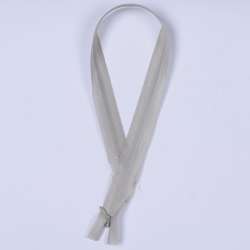 Молния потайная М-50 Тип-3 неразъемная нейлон серая светлая