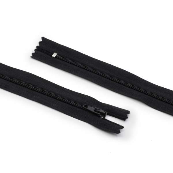 Молния спиральная М-15 неразъемная х/б черная