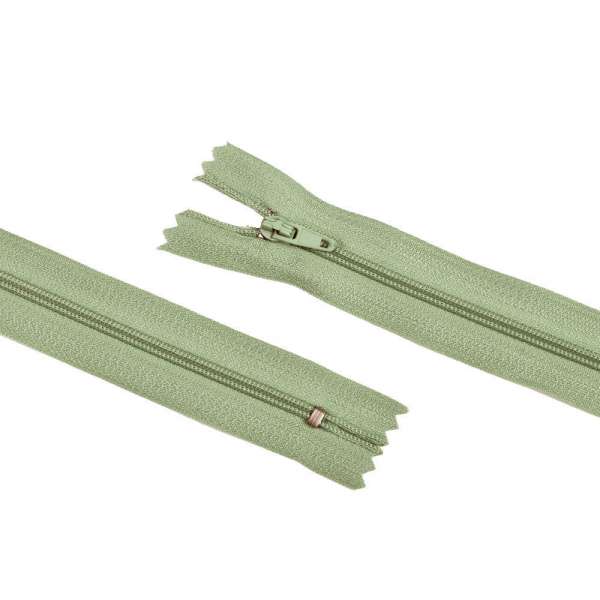 Молния спиральная М-20 Тип-3 неразъемная х/б серо-бирюзово-зеленая