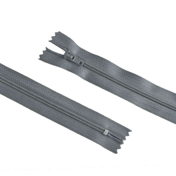 Молния спиральная М-20 Тип-3 неразъемная х/б серая темная