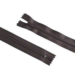 Молния спиральная М-20 Тип-3 неразъемная х/б асфальтово-коричневая