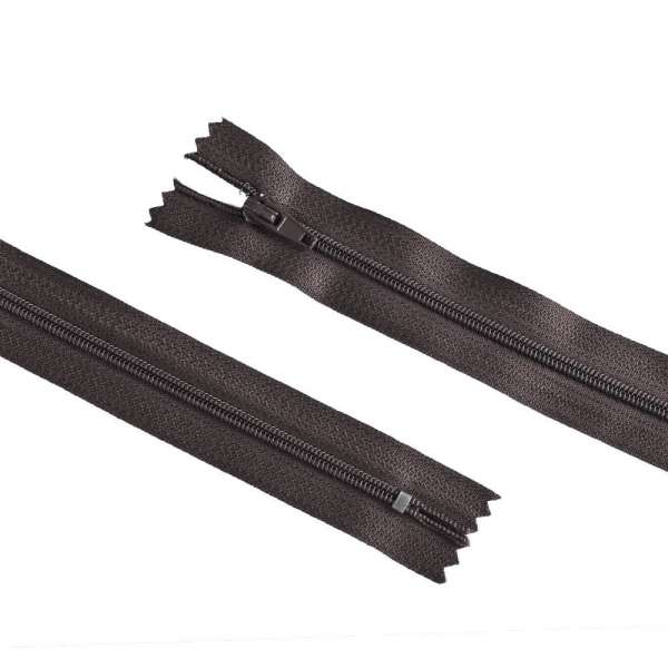 Молния спиральная М-20 Тип-3 неразъемная х/б асфальтово-коричневая