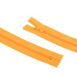 Молния спиральная М-20 Тип-3 неразъемная х/б желто-оранжевая