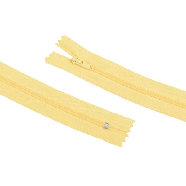 Молния спиральная М-20 Тип-3 неразъемная х/б желтая бледная