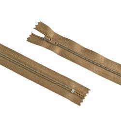 Молния спиральная М-20 Тип-3 неразъемная х/б молочный шоколад