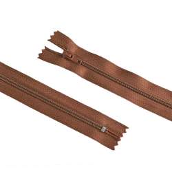 Молния спиральная М-20 Тип-3 неразъемная х/б коричневая