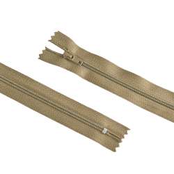 Молния спиральная М-20 Тип-3 неразъемная х/б коричневая с хаки