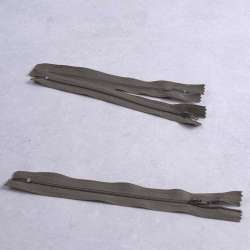 Молния спиральная М-20 Тип-3 неразъемная х/б защитно-серая