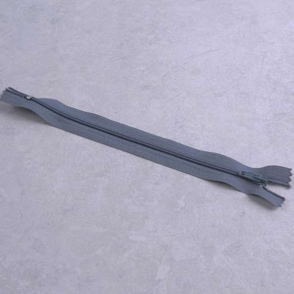 Молния спиральная М-20 Тип-3 неразъемная х/б серо-голубая