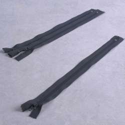 Молния спиральная М-20 Тип-3 неразъемная х/б синяя с графитом